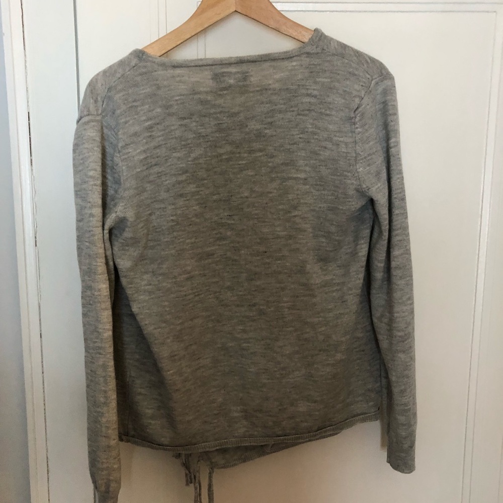 Grey Fringe Sweater - Size S - Picture 2 of 2